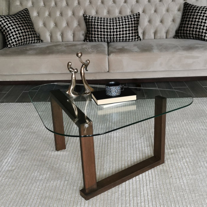 Hanah Home Mesa de centro Cam Orta S302 en Nogal